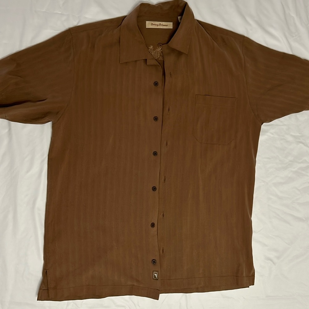 Mens Tommy Bahama silk island shirt